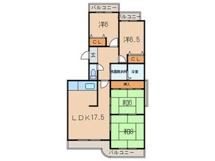 コノンコピア東山の物件間取画像